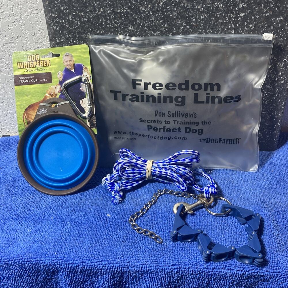 Dog Training Collar And Collapsable Bowl
